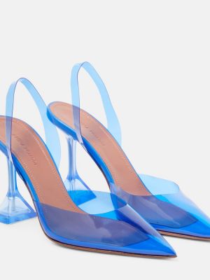 Décolleté slingback Amina Muaddi blu