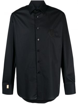 Bavlněná košile s výšivkou Billionaire černá