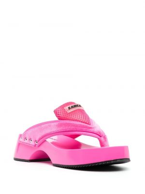 Sametové sandály Ancuta Sarca růžové