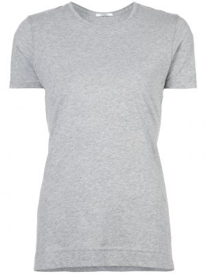 Bavlnené tričko Adam Lippes sivá