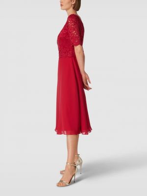 Кружевное вечернее платье Christian Berg красное