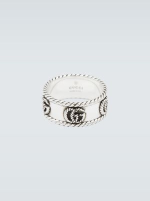 Stříbrný prsten Gucci - stříbrný