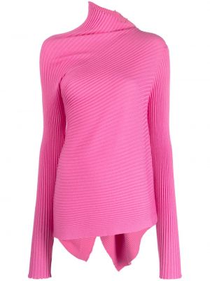 Sweter asymetryczny Marques'almeida różowy