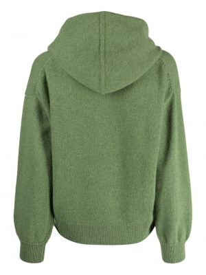 Kašmira vilnas kapučdžemperis Pringle Of Scotland zaļš