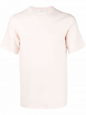 Camiseta de cachemir de punto Extreme Cashmere rosa