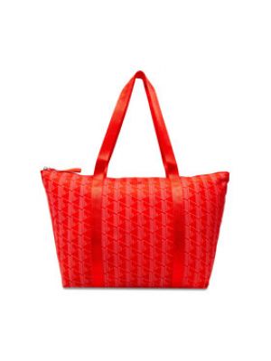 Nákupná taška Lacoste červená