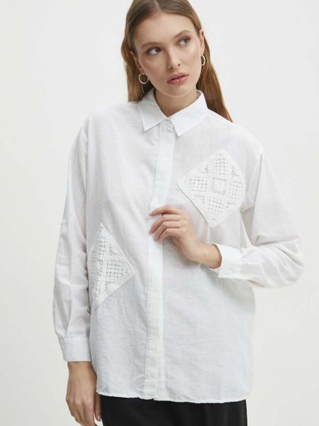 Ленена риза Answear Lab бяло