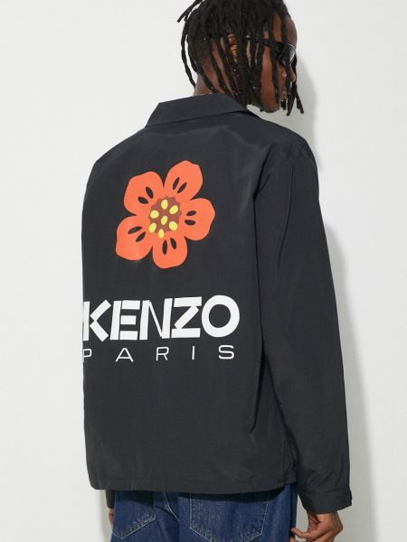 Черная демисезонная куртка Kenzo