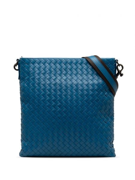 Crossbody táska Bottega Veneta Pre-owned kék