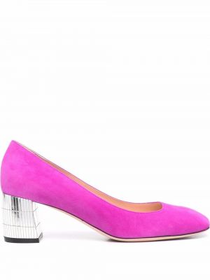 Semsket skinn pumps Bally svart