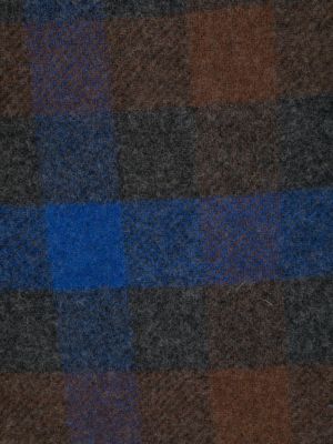 Echarpe en laine à carreaux Woolrich bleu