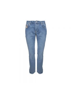 Niebieskie jeansy skinny Moschino