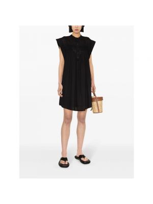 Mini vestido de algodón Isabel Marant étoile negro