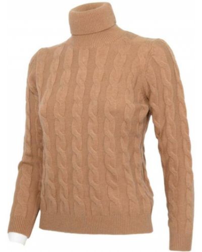 Sweter z kaszmiru Cashmere Company beżowy