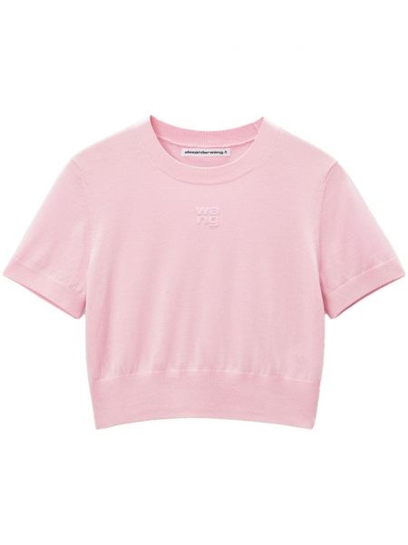 Strick t-shirt Alexander Wang pink
