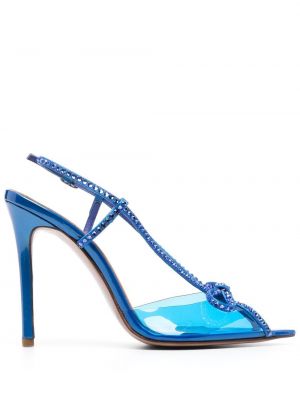 Leder sandale Andrea Wazen blau