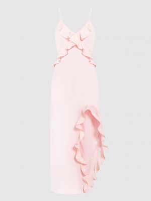 Коктейльна сукня з рюшами David Koma рожева