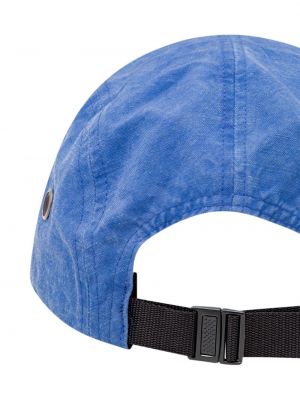 Lniana czapka z daszkiem Supreme niebieska