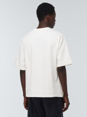 Camiseta de algodón de tela jersey Bottega Veneta blanco