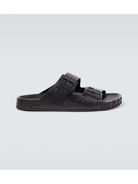 Sandales en cuir Balenciaga noir