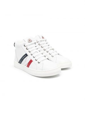 Sneakers a righe Moncler Enfant bianco