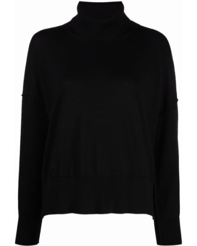Jersey de punto de cuello vuelto de tela jersey Société Anonyme negro