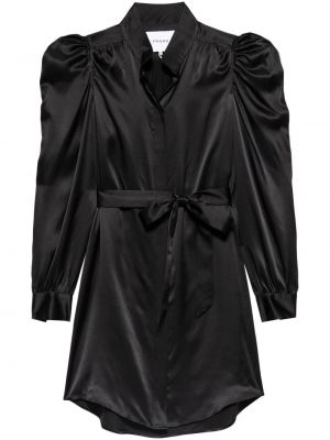 Jedwabna sukienka długa Frame czarna
