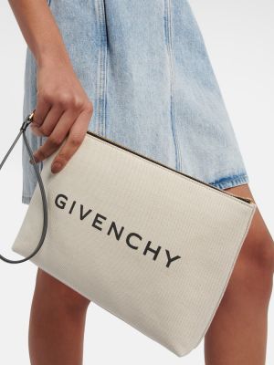 Kokvilnas clutch somiņa Givenchy bēšs
