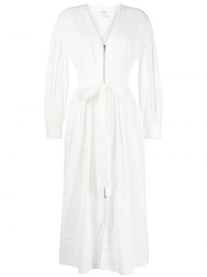 Pamučna midi haljina Marchesa Rosa bijela