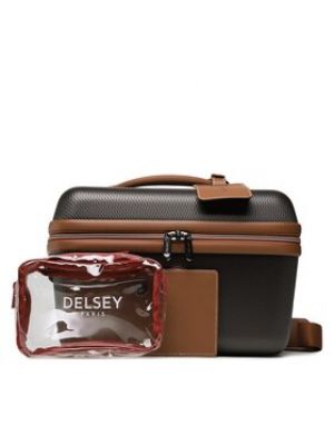 Hnědý kufr Delsey