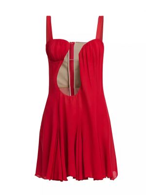 Асимметричное платье мини Nensi Dojaka красное