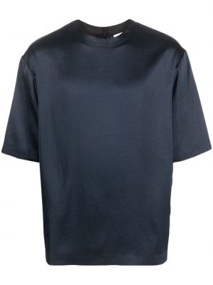 Modré saténové tričko Nanushka