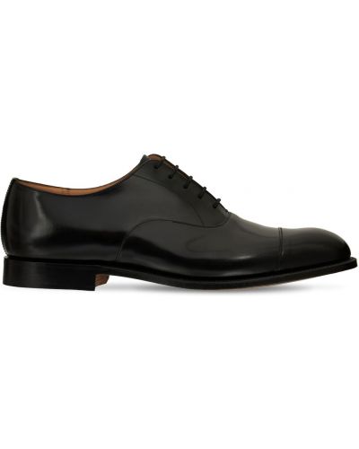 Pantofi cu șireturi din piele din dantelă Church's negru