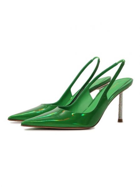Кожаные туфли Le Silla зеленые