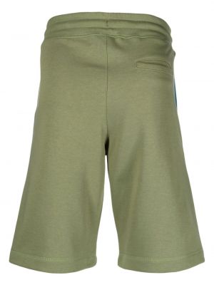 Puuvillased tikitud lühikesed püksid Ps Paul Smith roheline