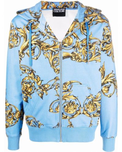 Zip hettegenser Versace Jeans Couture blå