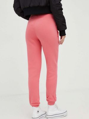 Pantaloni sport Superdry roz