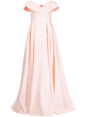 Σατέν κοκτέιλ φόρεμα Marchesa Notte ροζ