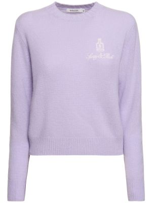 Suéter de cachemir Sporty & Rich violeta