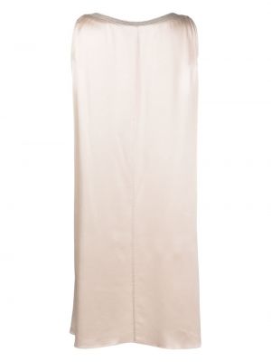 Drapiruotas suknele satininis Antonelli smėlinė