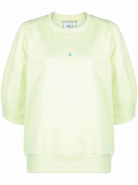 Jersey sweatshirt mit rundem ausschnitt Stella Mccartney grün
