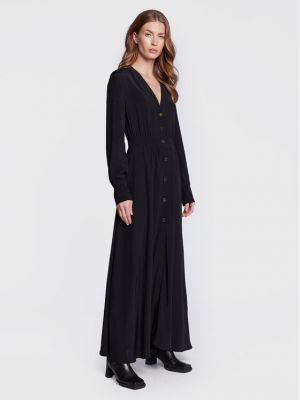 Srajčna obleka Sisley črna