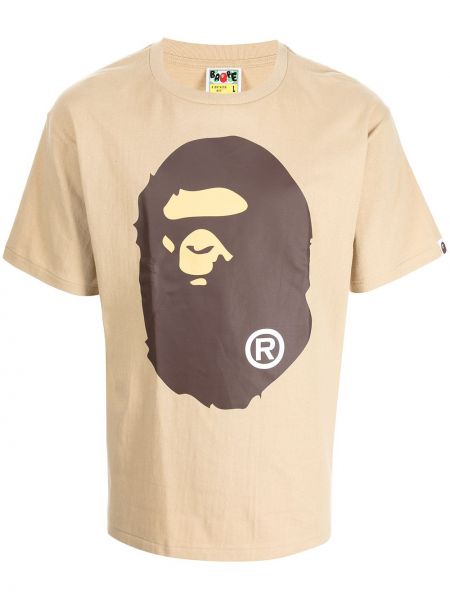 Camiseta con estampado A Bathing Ape® marrón