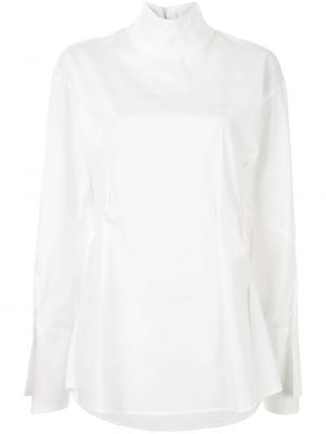 Camisa con cuello alto Sulvam blanco