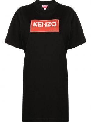 Kleid mit print Kenzo schwarz