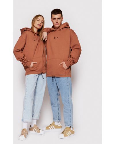 Karl Kani Pulóver Unisex Smal Signature 6028946 Narancssárga Relaxed Fit