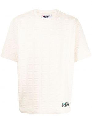 Camiseta de tejido jacquard Fila blanco