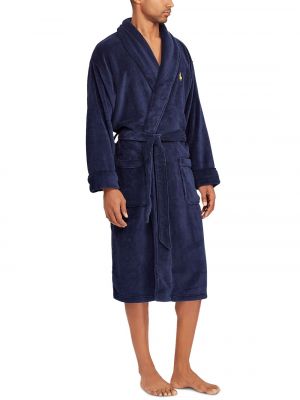 Хлопковый велюровый халат Polo Ralph Lauren
