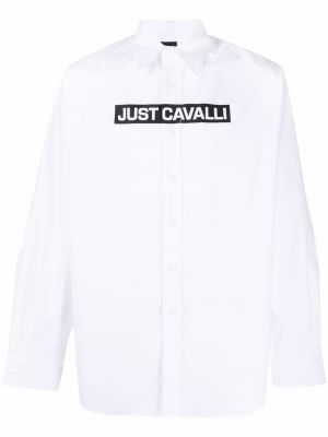 Koszula bawełniana z nadrukiem Just Cavalli