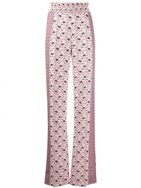 Pantalones con estampado con estampado de cachemira bootcut Prada rosa
